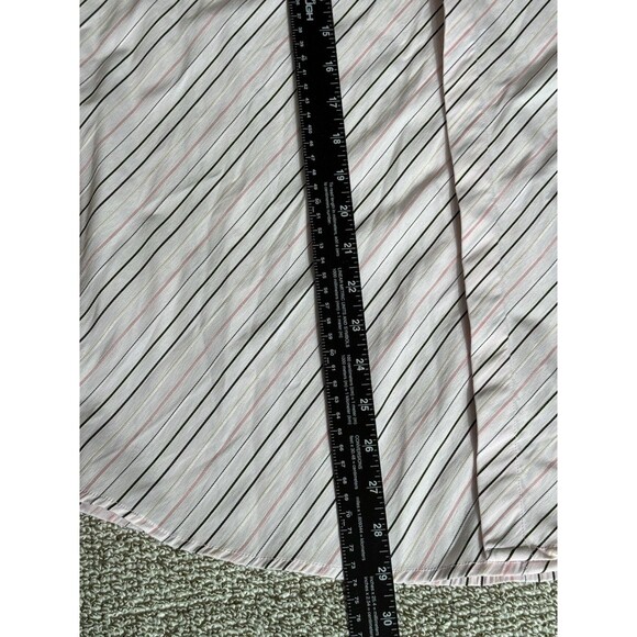 7 Diamonds Dress Shirt Men’s L Pink Striped Textured Button Up - Picture 7 of 7